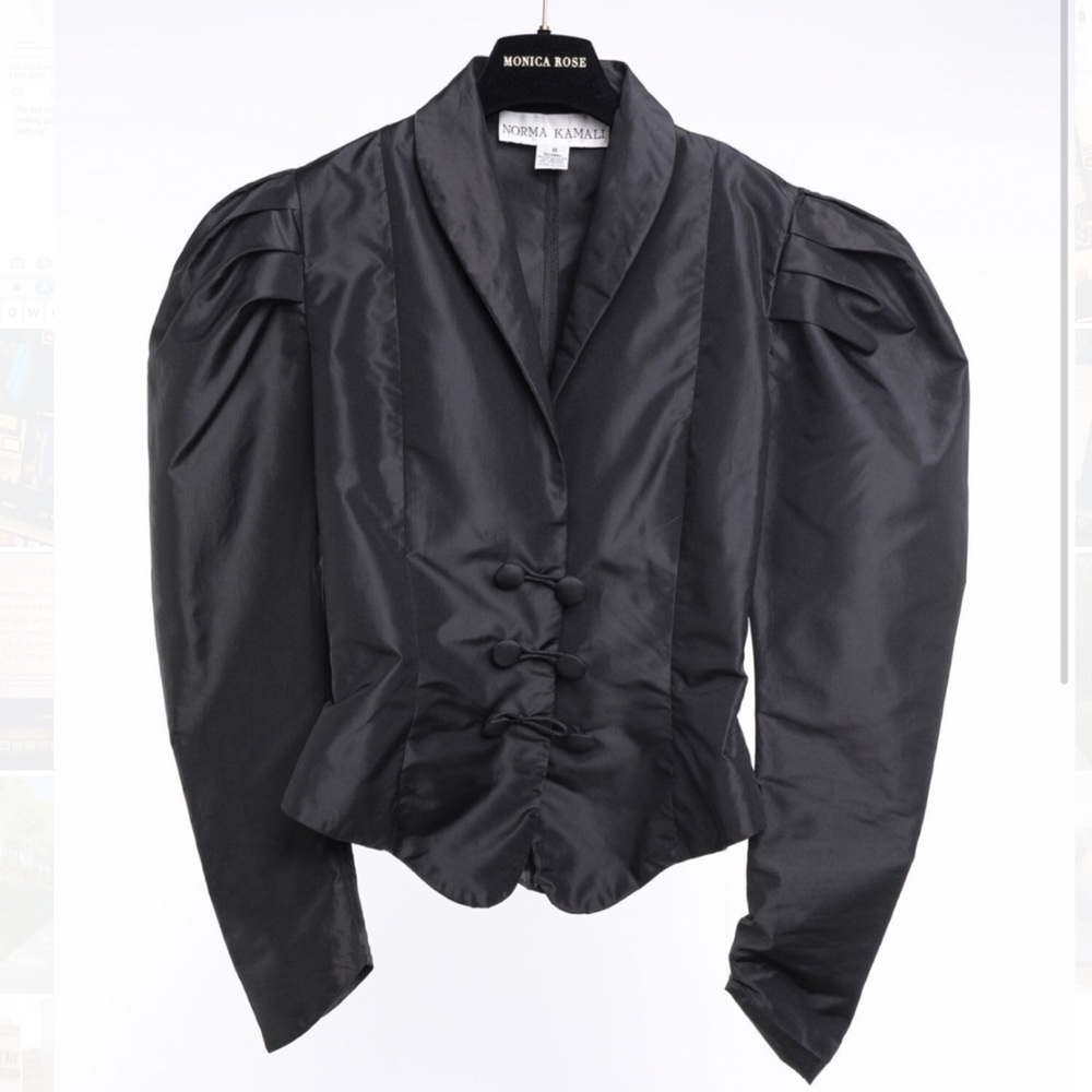 Norma kamali vintage blazer used in Monica rose photo shoot.